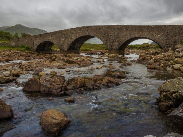 Skye Landscape Sligachan Bridge